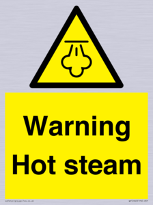 Warning Hot steam